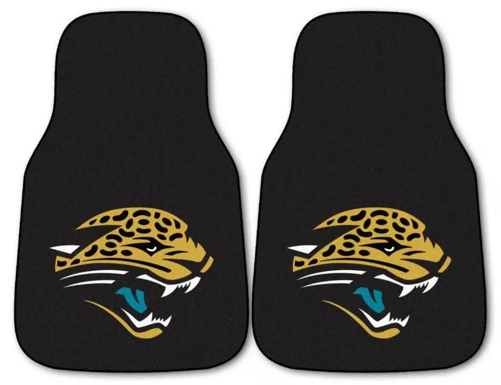 Jacksonville Jaguars Printed Carpet Car Mat 2 Piece Set
