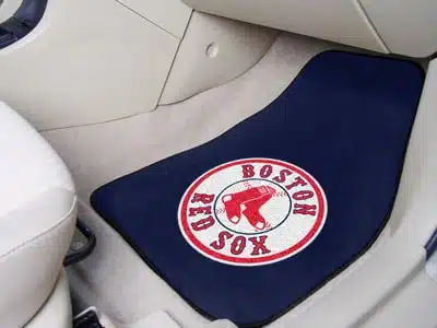 Boston Red Sox Printed Carpet Car Mat 2 Piece Set