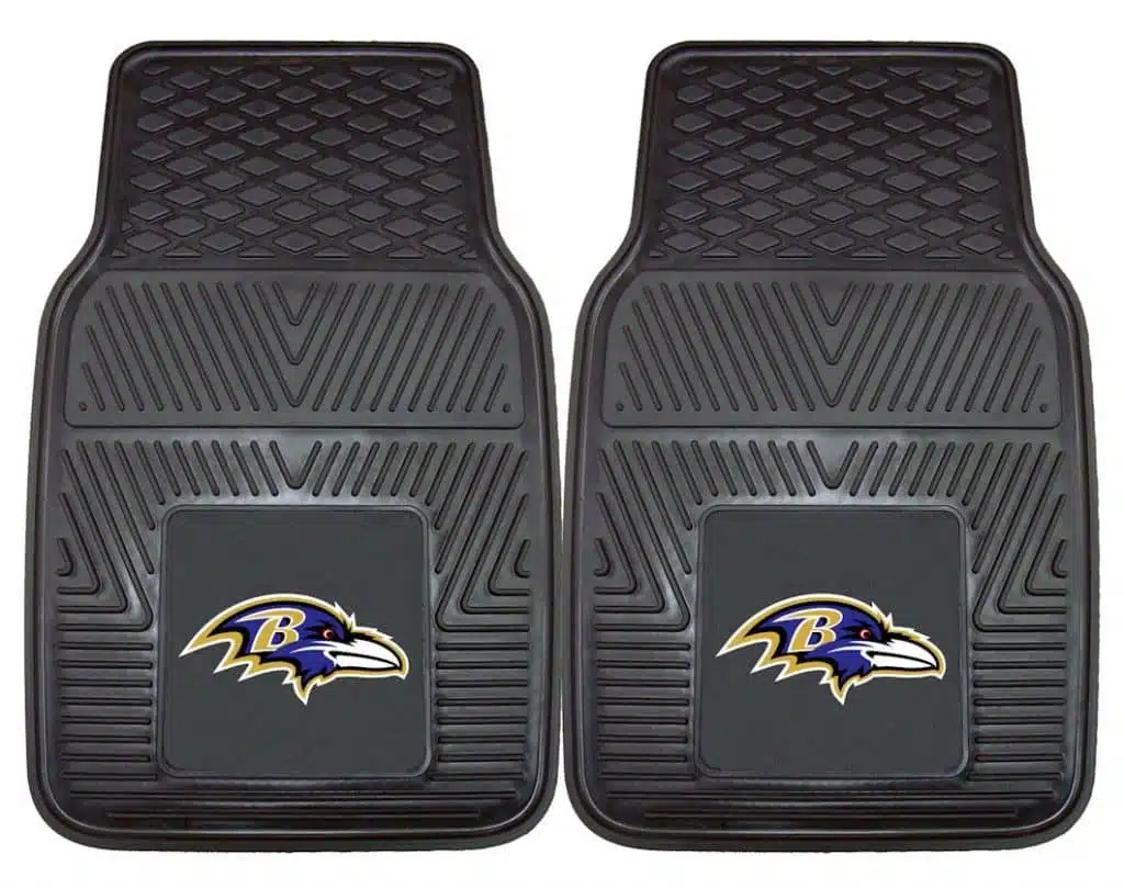 Baltimore Ravens Heavy Duty Vinyl Front Seat 2 Piece Car Mat Set