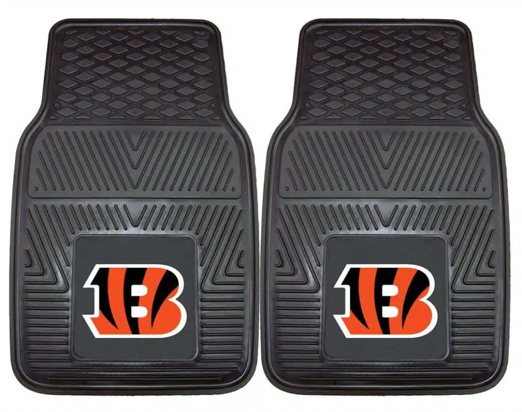 Cincinnati Bengals Heavy Duty Vinyl Front Seat 2 Piece Car Mat Set