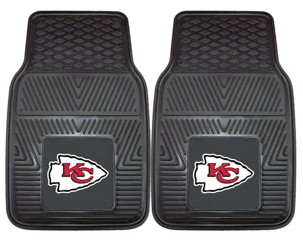 Kansas City Chiefs Heavy Duty Vinyl Front Seat 2 Piece Car Mat Set