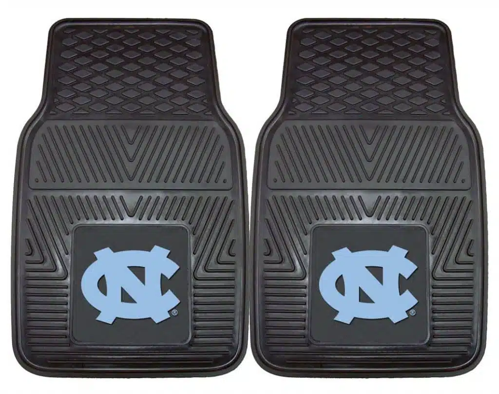 North Carolina Tar Heels Heavy Duty 2-Piece Vinyl Car Mats