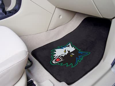Minnesota Timberwolves Printed Carpet Car Mat 2 Piece Set