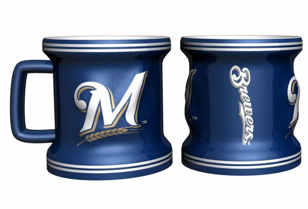 Milwaukee Brewers Sculpted Mini Mug Shot Glass