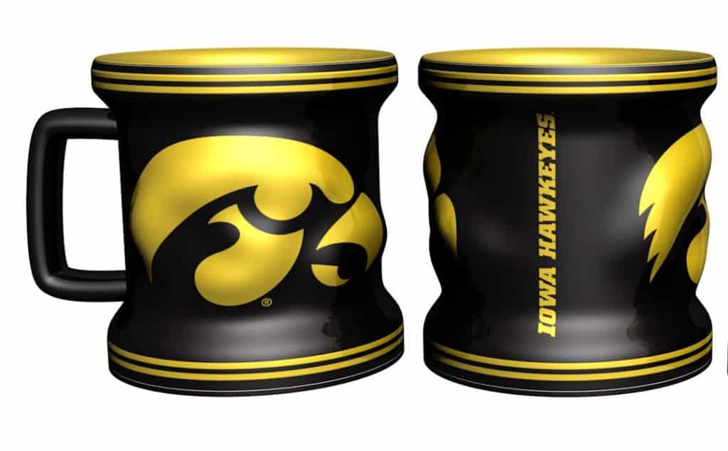Iowa Hawkeyes Sculpted Mini Mug Shot Glass