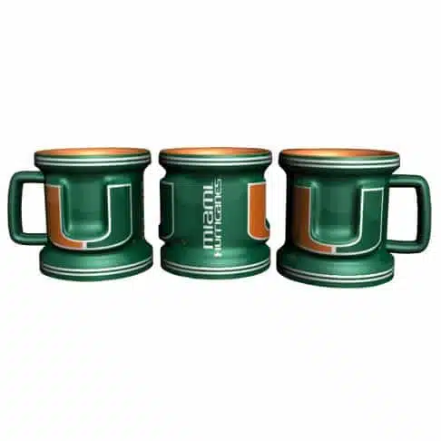 Miami Hurricanes Sculpted Mini Mug Shot Glass