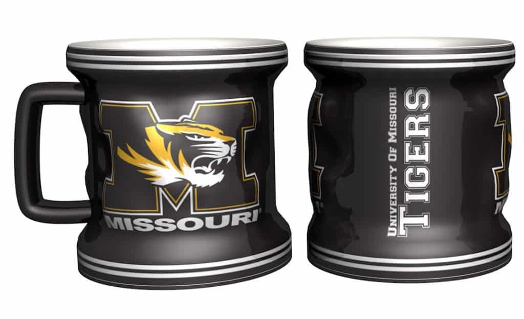 Missouri Tigers Sculpted Mini Mug Shot Glass