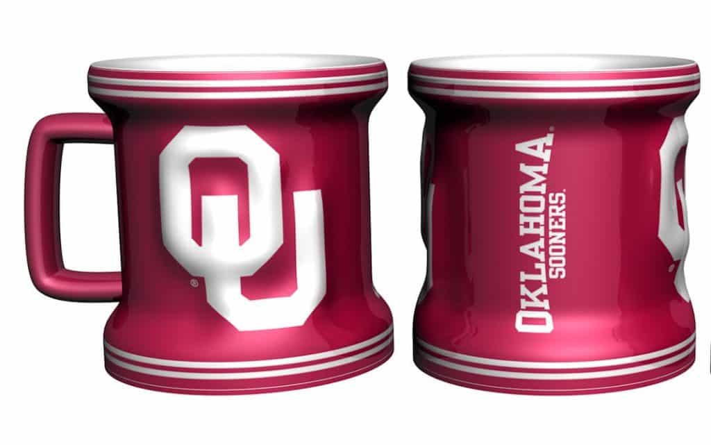 Oklahoma Sooners Sculpted Mini Mug Shot Glass