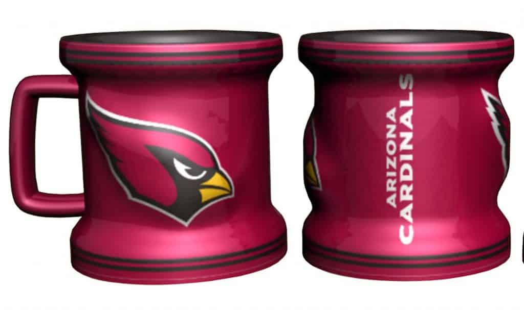 Arizona Cardinals Sculpted Mini Mug Shot Glass