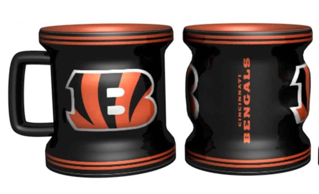 Cincinati Bengals Sculpted Mini Mug Shot Glass
