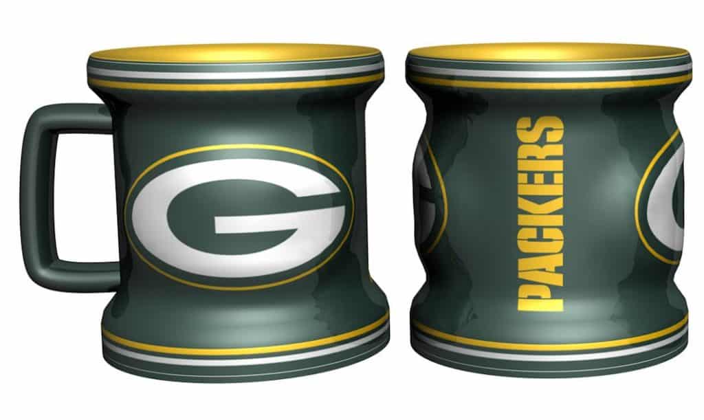 Green Bay Packers Sculpted Mini Mug Shot Glass