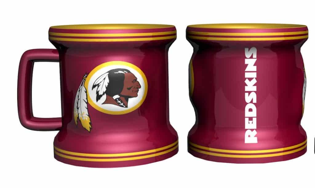 Washington Redskins Sculpted Mini Mug Shot Glass