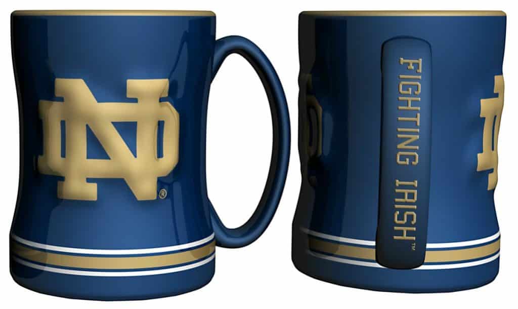 Notre Dame Fighting Irish Coffee Mug - 14oz Sculpted