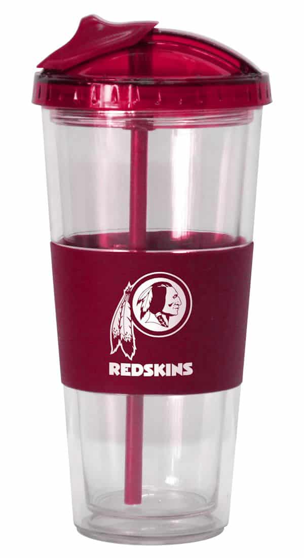 Washington Redskins No Spill Straw Tumbler