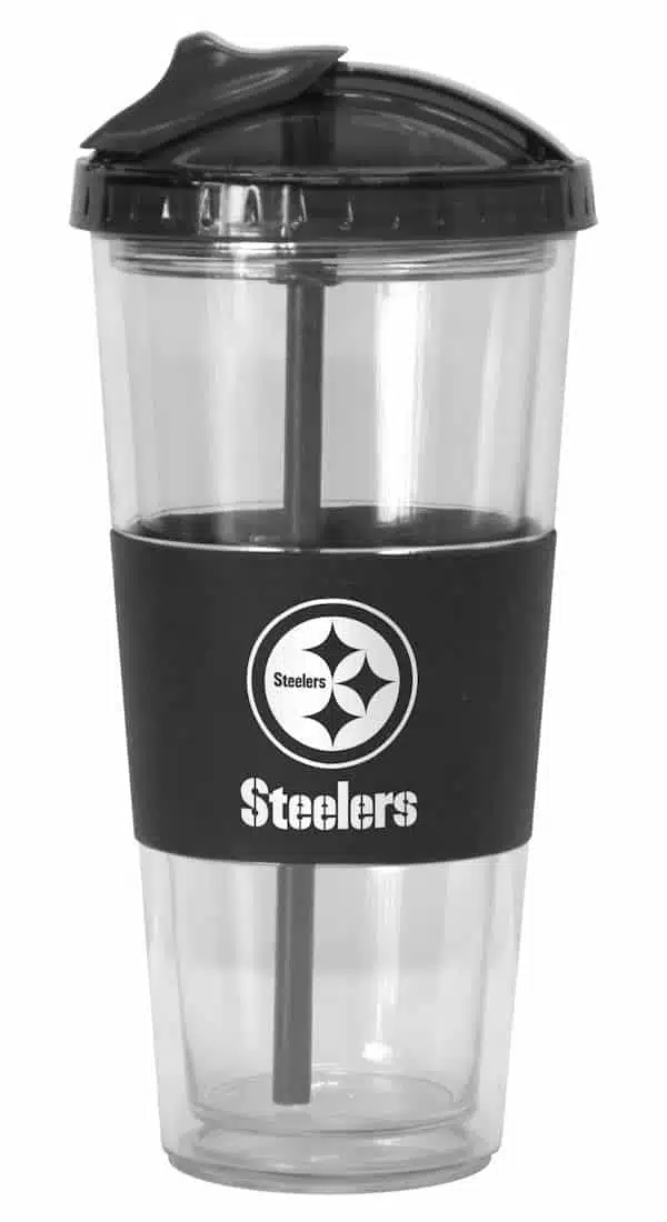 Pittsburgh Steelers No Spill Straw Tumbler