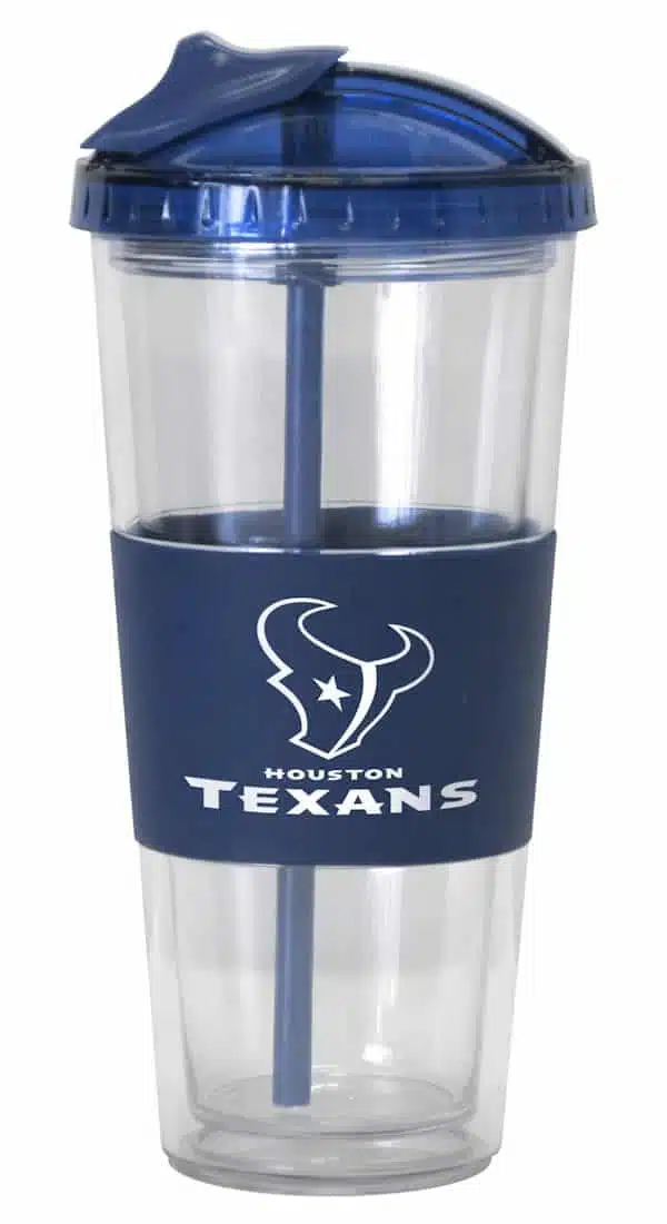 Houston Texans No Spill Straw Tumbler