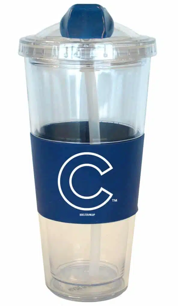 Chicago Cubs No Spill Straw Tumbler