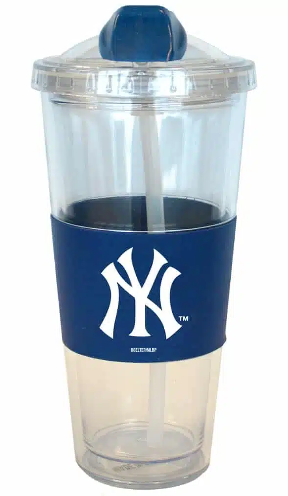 New York Yankees No Spill Straw Tumbler