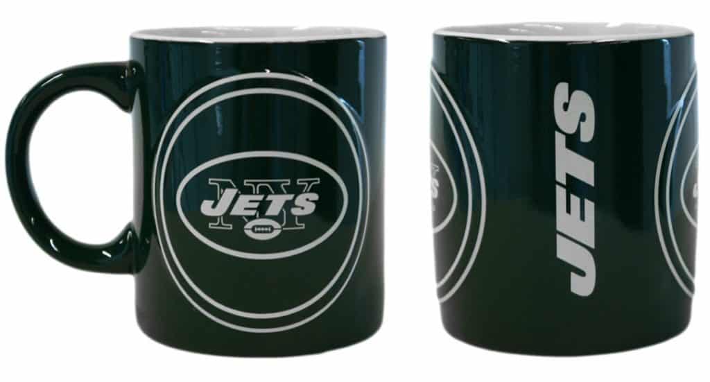 New York Jets Coffee Mug - 14oz Sculpted Warm Up