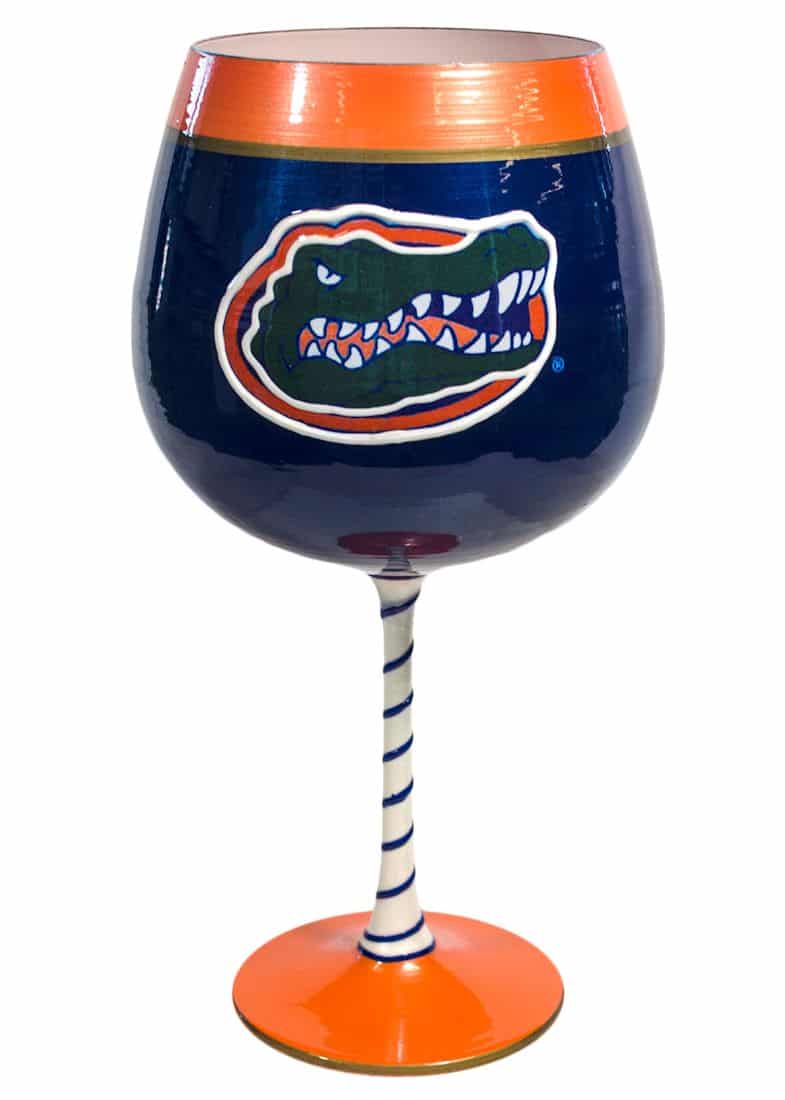 Florida Gators Artisan Wine Glass