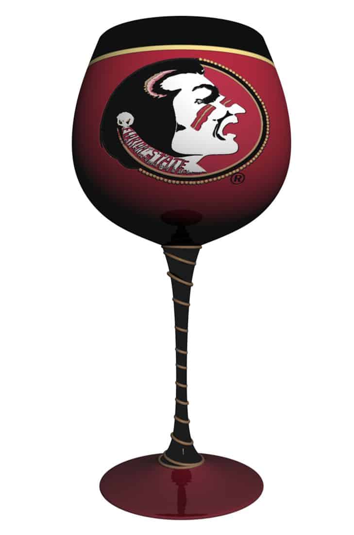 Florida State Seminoles Artisan Wine Glass