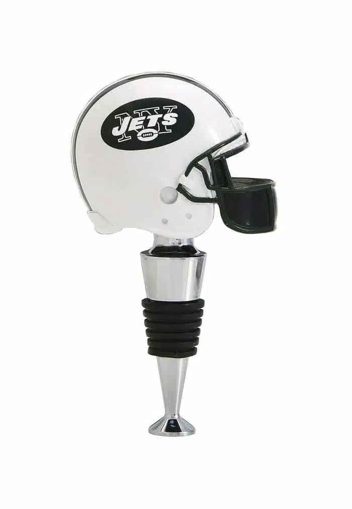 New York Jets Football Helmet Wine Bottle Stopper