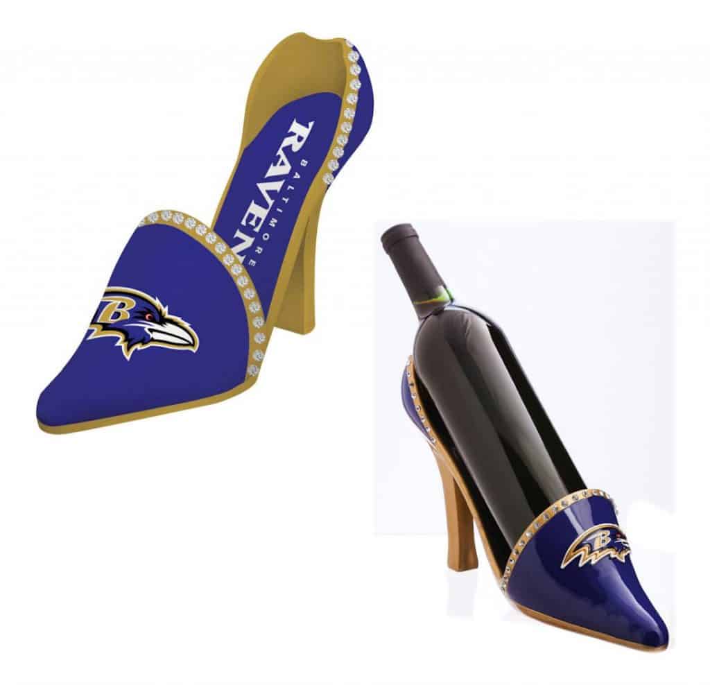 Baltimore Ravens Decorative Wine Bottle Holder - Shoe
