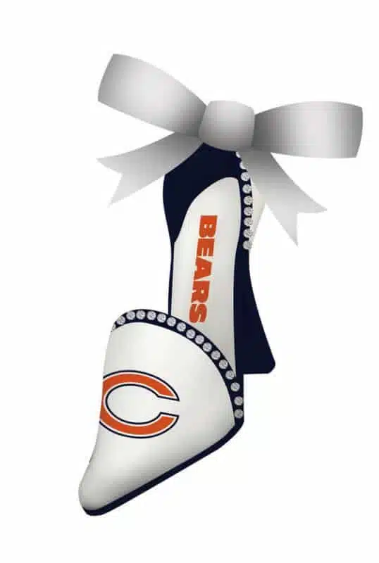 Chicago Bears High Heeled Shoe Ornament