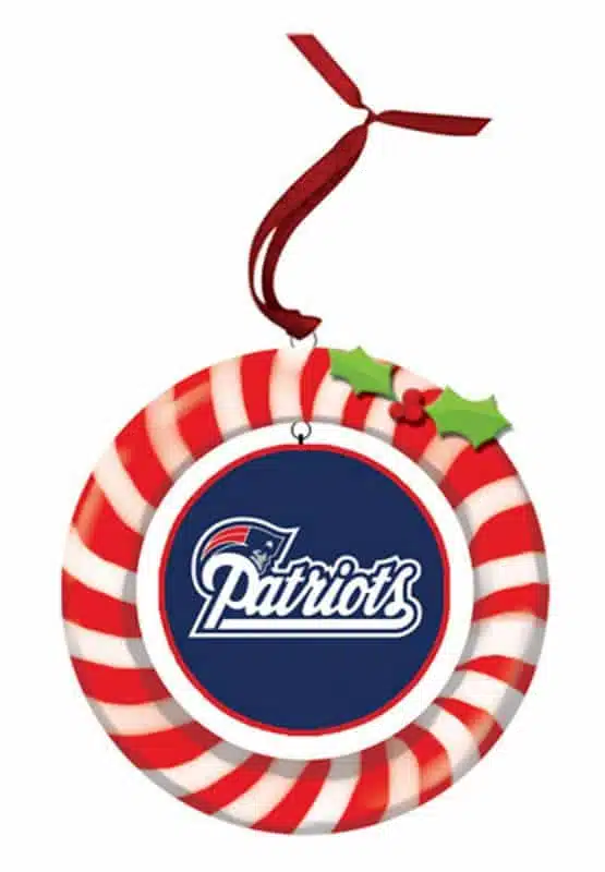 New England Patriots Clay Dough Wreath Ornament