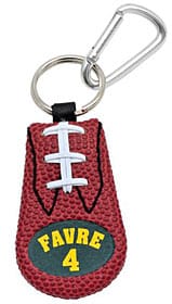 Green Bay Packers Brett Favre Classic Football Keychain