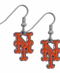 New York Mets Dangle Earrings
