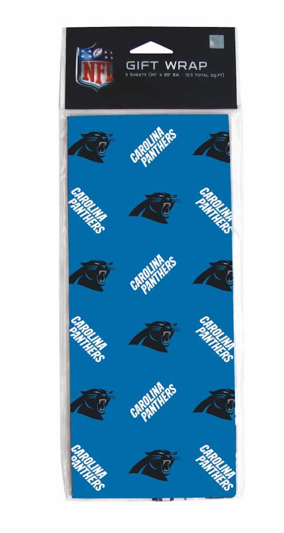 Carolina Panthers Gift Wrap