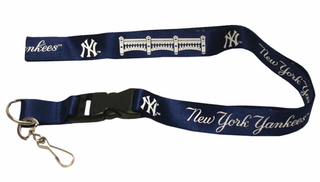 New York Yankees Breakaway Lanyard with Key Ring - Navy