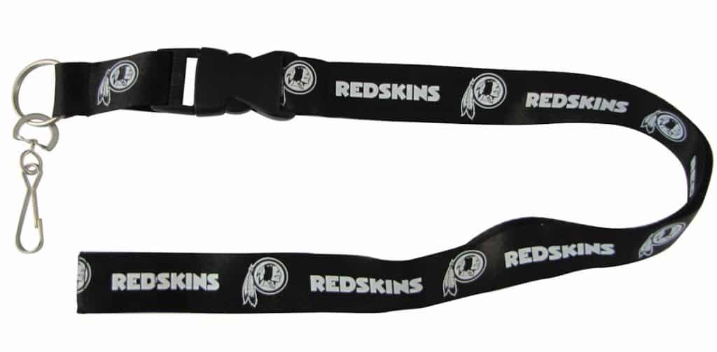 Washington Redskins Breakaway Lanyard with Key Ring - Blackout