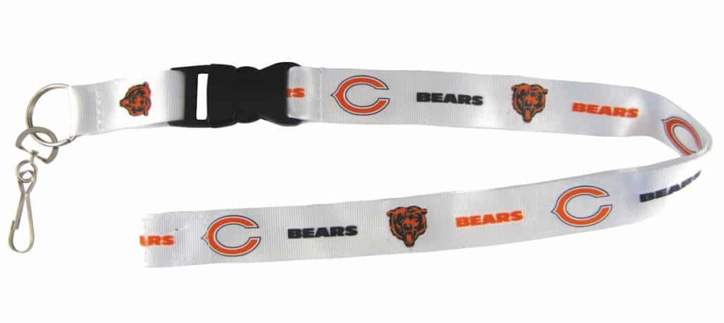 Chicago Bears Breakaway Lanyard with Key Ring - Retro Style