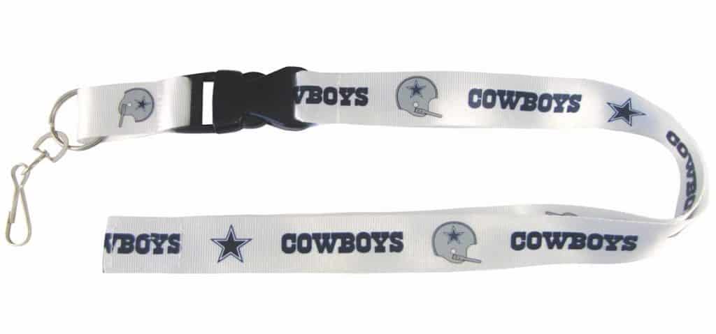 Dallas Cowboys Breakaway Lanyard with Key Ring - Retro Style