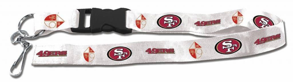 San Francisco 49ers Breakaway Lanyard with Key Ring - Retro Style