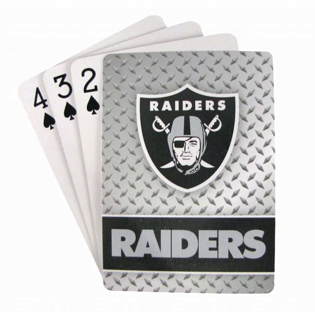 Vegas Raiders Playing Cards - Diamond Plate