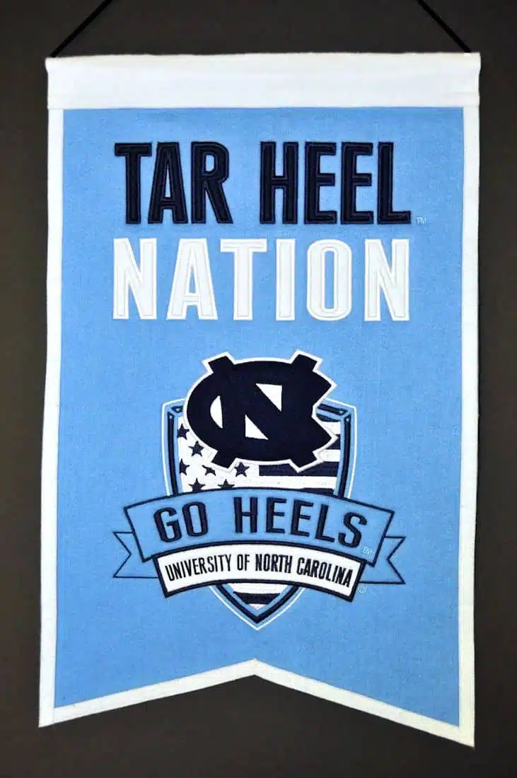 North Carolina Tar Heels Wool Nations Banner