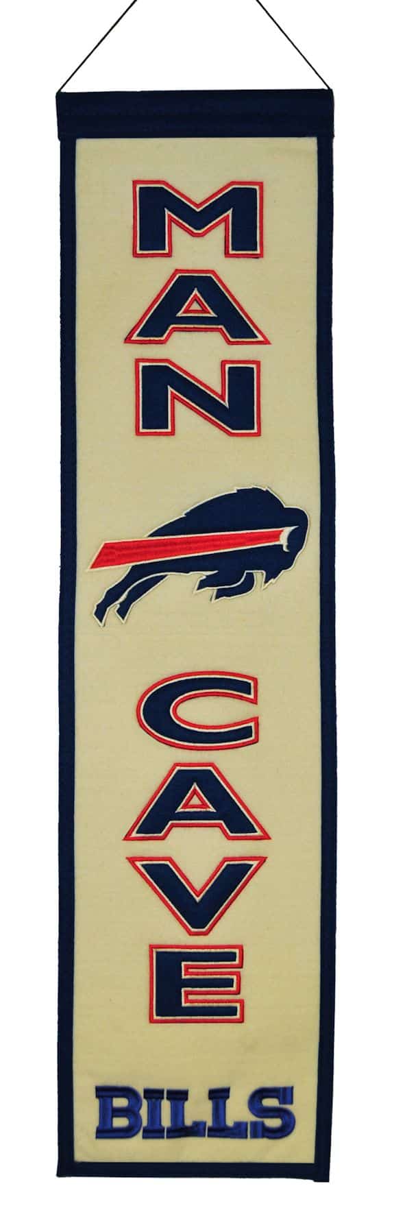Buffalo Bills Wool Man Cave Banner