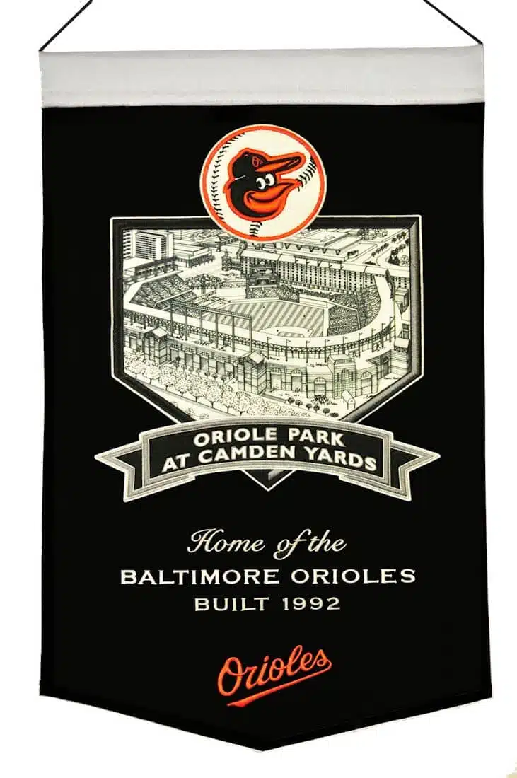 Baltimore Orioles Wool Stadium Banner - Camden Yards