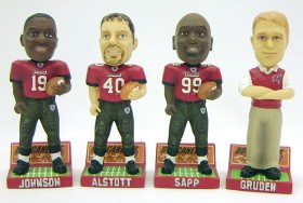 Tampa Bay Buccaneers 2003 Forever Collectibles Mini Bobble Head Set
