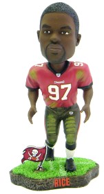 Tampa Bay Buccaneers Simeon Rice Game Worn Forever Collectibles Bobble Head