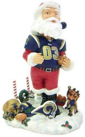St. Louis Rams Santa Claus Forever Collectibles Bobble Head