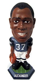 Seattle Seahawks Shaun Alexander Forever Collectibles Knucklehead Bobble Head