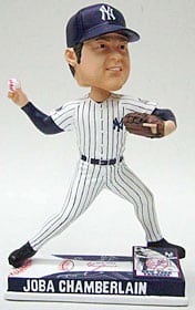 New York Yankees Joba Chamberlain Forever Collectibles On Field Bobble Head