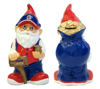 Chicago Cubs Gnome Coin Bank