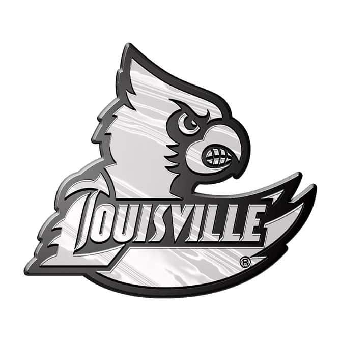 Louisville Cardinals Silver Auto Emblem