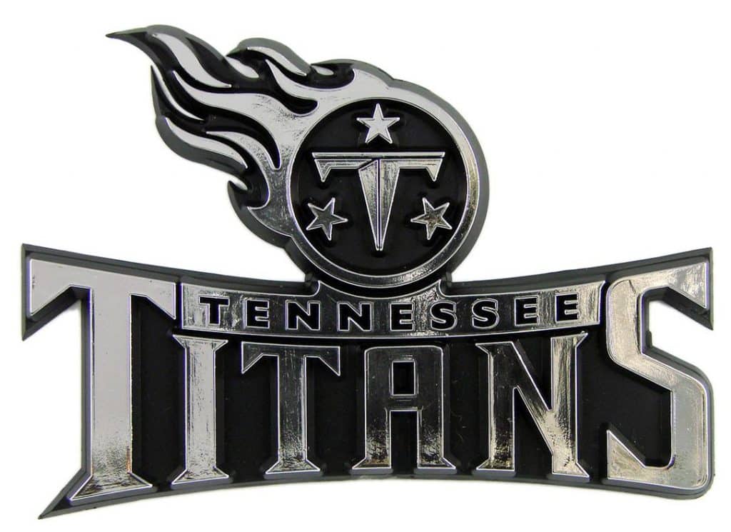 Tennessee Titans Silver Auto Emblem