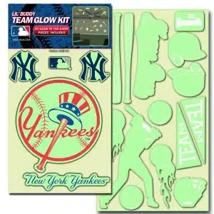 New York Yankees Lil' Buddy Glow In The Dark Decal Kit